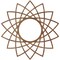 Ekena Millwork Eleanor Wood Fretwork Pierced Ceiling Medallion, Walnut, 32"OD x 12 3/8"ID x 1/4"T CMWP32X32X0250EAWA - alternate 3